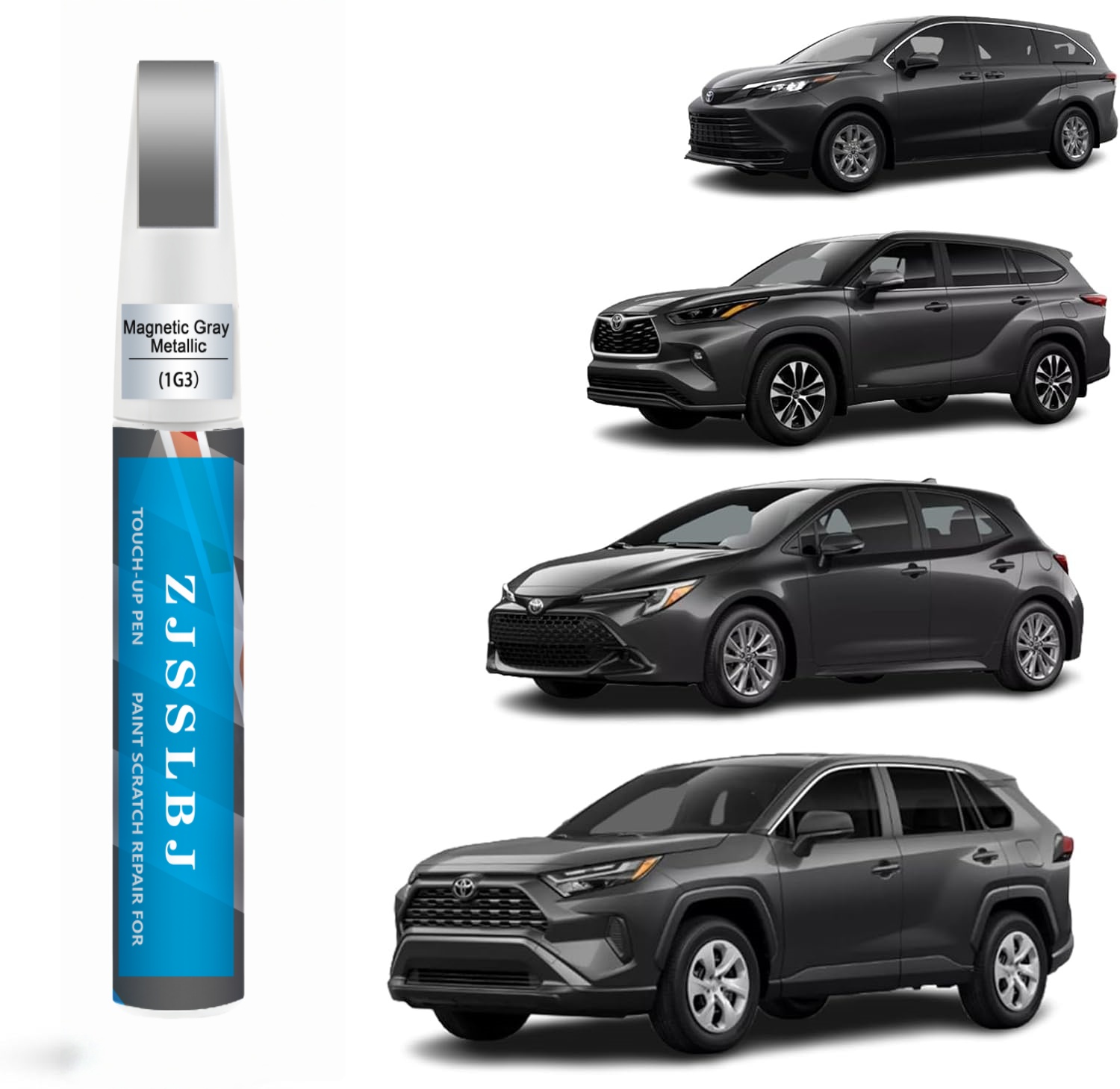 Metallic Paint Set - Tinta para Reparo de Carro (Cinza