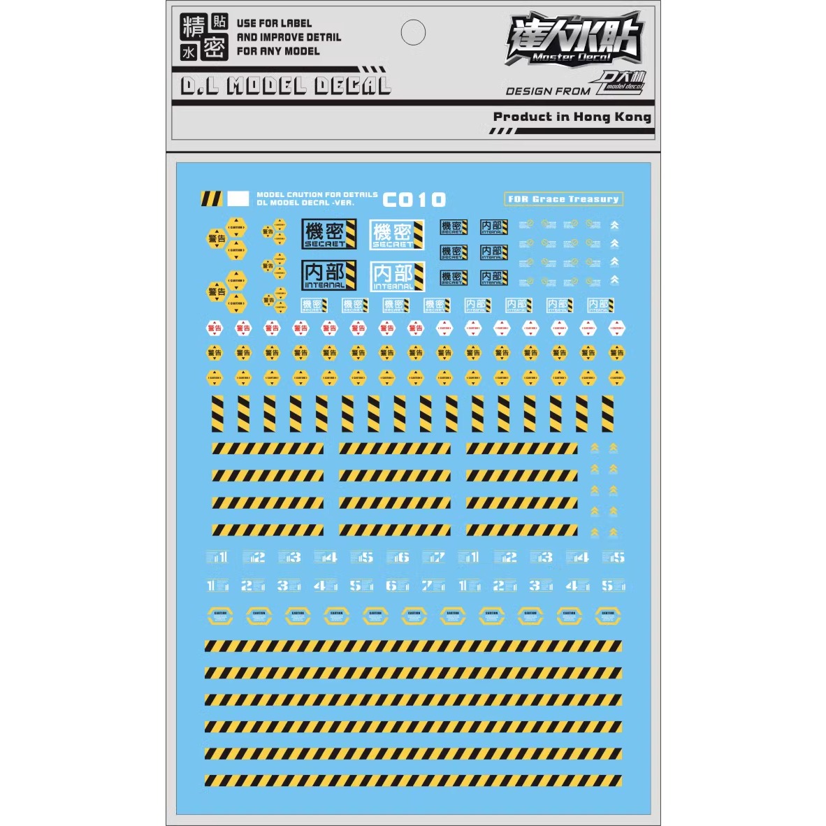 Model Kit Eva - Adesivos de Decalque Master C010: Logotipo
