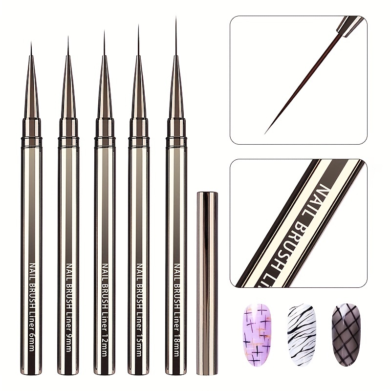 Metallic Paint Set - 5 pçs pincéis de forro da
