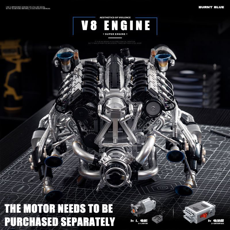 Moc supercar v8 blocos de cons - Model Kit V8 avaliação e preço