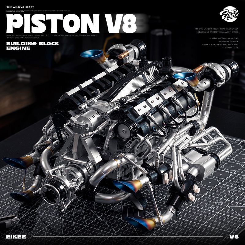Moc supercar v8 blocos de cons - Model Kit V8 avaliação e preço