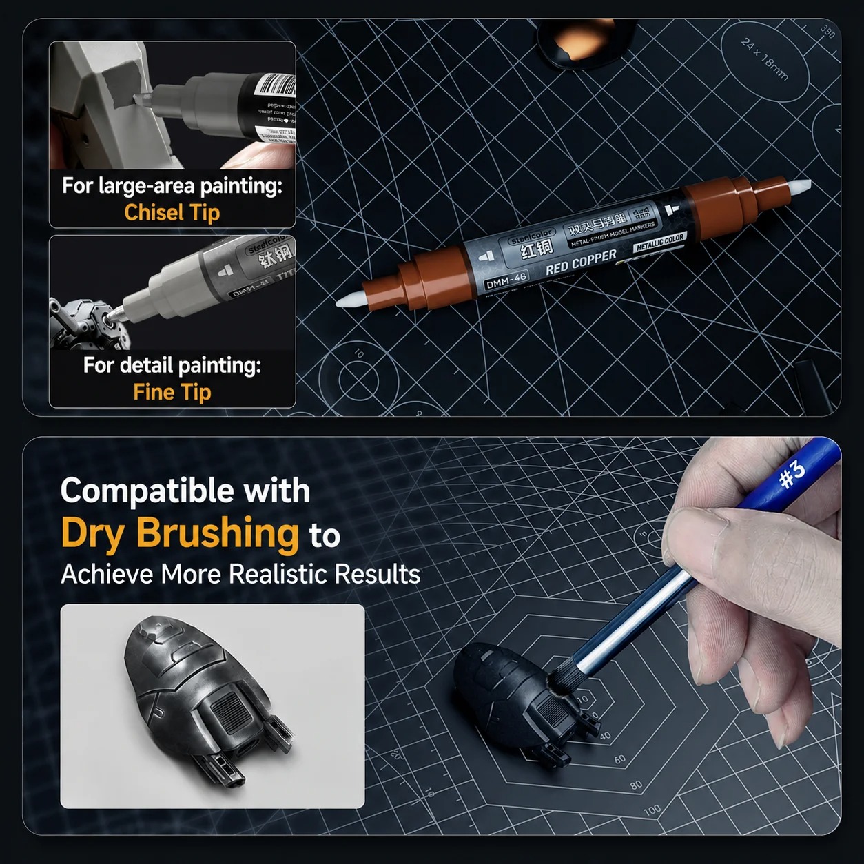 Caneta Marcadora Metálica à Ba - Metallic Paint Set avaliação e preço