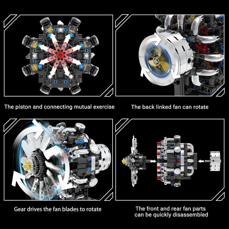 G8910 Motor V8 de Aviação 558  - Model Kit V8 avaliação e preço