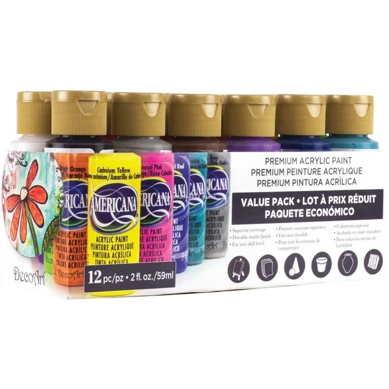 Conjunto de tintas acrílicas p - Metallic Paint Set avaliação e preço