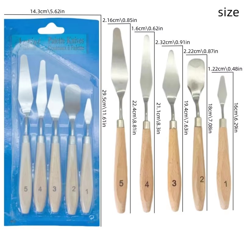 Conjunto de 5 Espátulas de Pin - Metallic Paint Set avaliação e preço