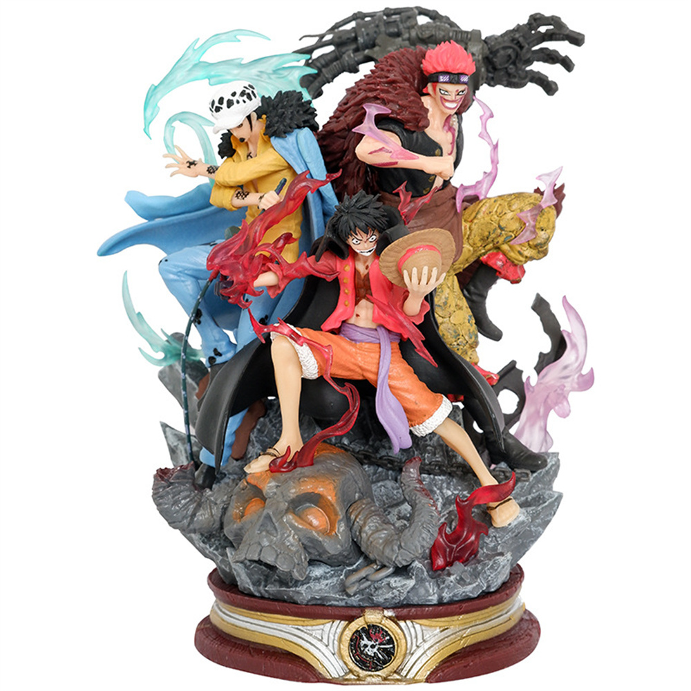 Anime uma peça estatueta três  - Model Kit Judge avaliação e preço